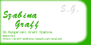szabina graff business card